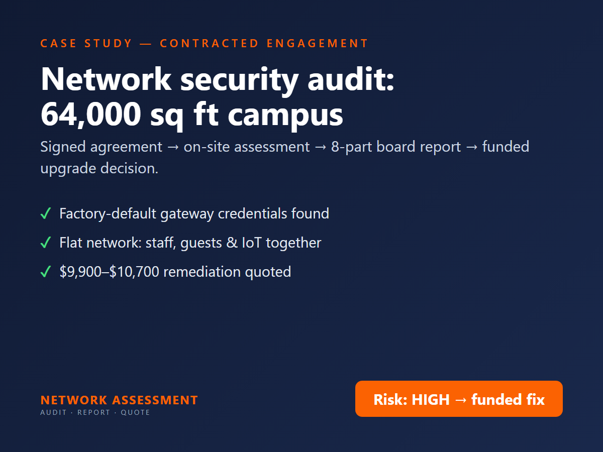 Network security audit case study